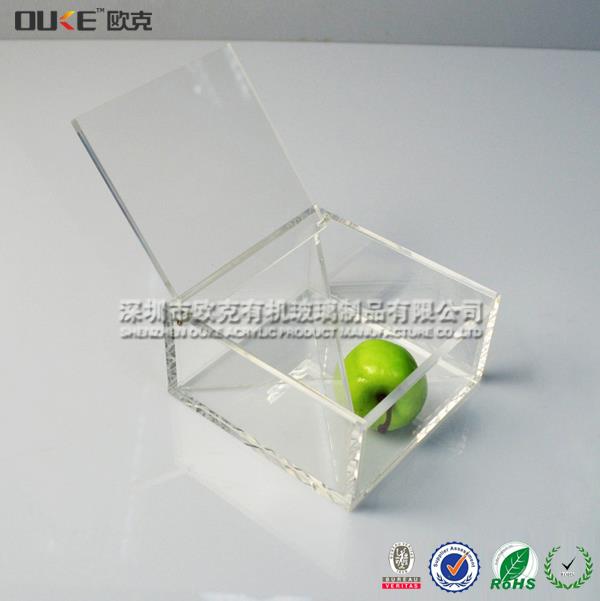 三角格板透明有機玻璃食品包裝盒