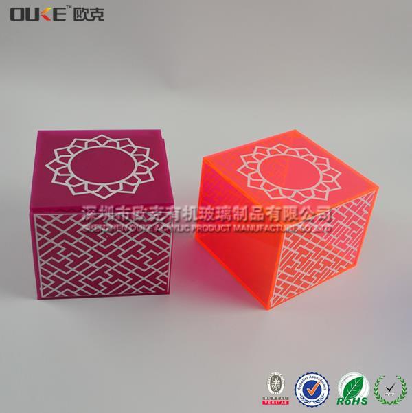 定做時尚彩色亞克力糖果盒