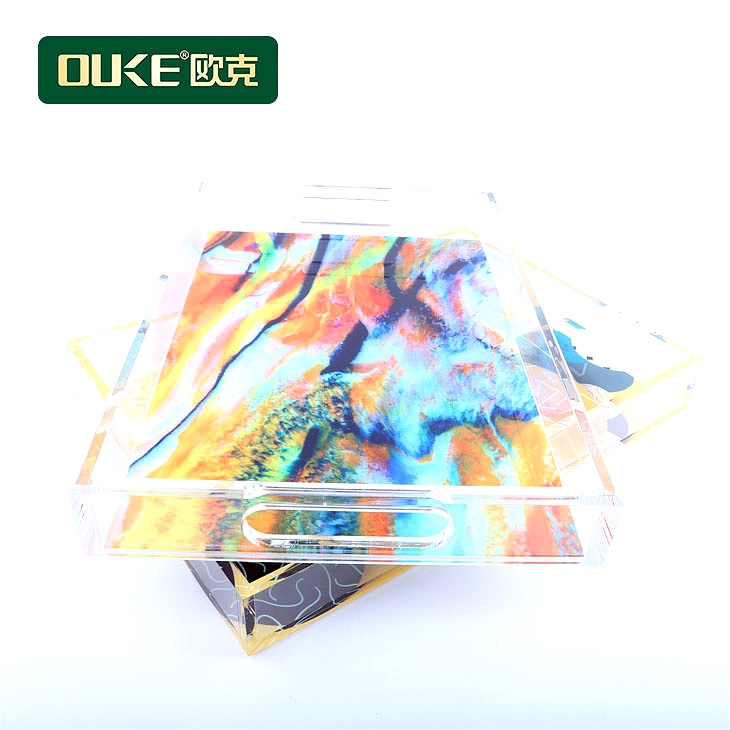 亞克力彩繪托盤、多功能托盤擺件