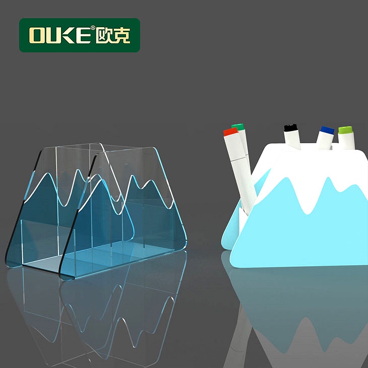 亞克力T型天空之藍筆盒收納盒