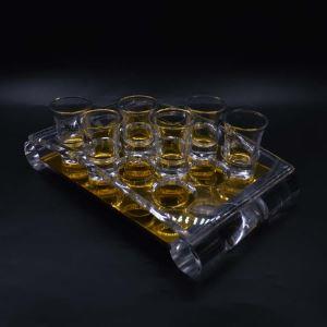 深圳批發有機玻璃兩層杯架